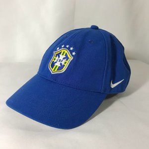 Nike Brazil Hat Men's Small Blue Vintage